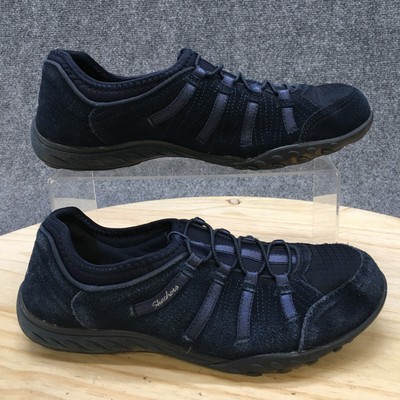 Skechers Shoes Womens 8 Relaxed Fit Breathe Easy Big Bucks Sneakers Blue 22478