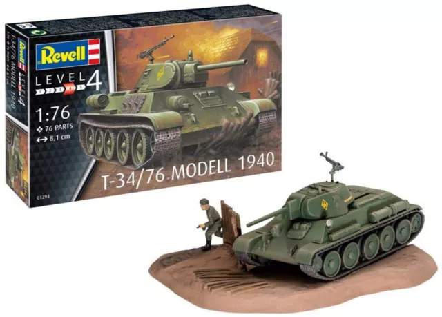 Revell 03294 Military Collection T-34/76 Modell 1940 1:76 - Level 4
