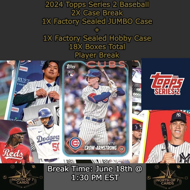 STEVEN CRUZ 2024 Topps Series 2 2X Case 1 JUMBO + 1 Hobby Player BREAK