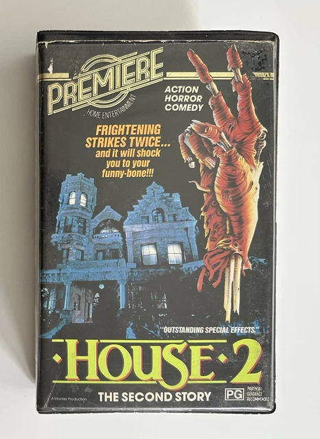 HOUSE 2: THE Second Story [VHS] Premiere Big Box Ex-Rental Video Tape ...