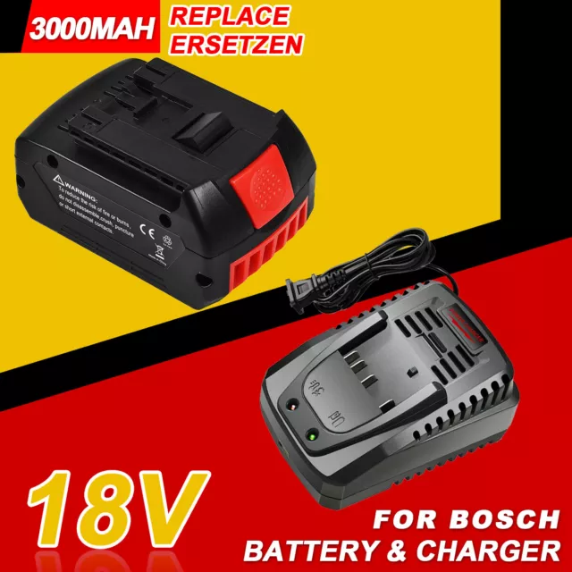 Chargeur rapide Pour Bosch 18V Batterie AL1820CV AL1860CV GAL1880CV BAT607  LiIon