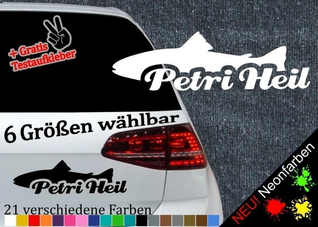 Petri Heil Petri 6 Tamaños Trucha Pesca Cebo Pesca Patronos Saludo Pesca
