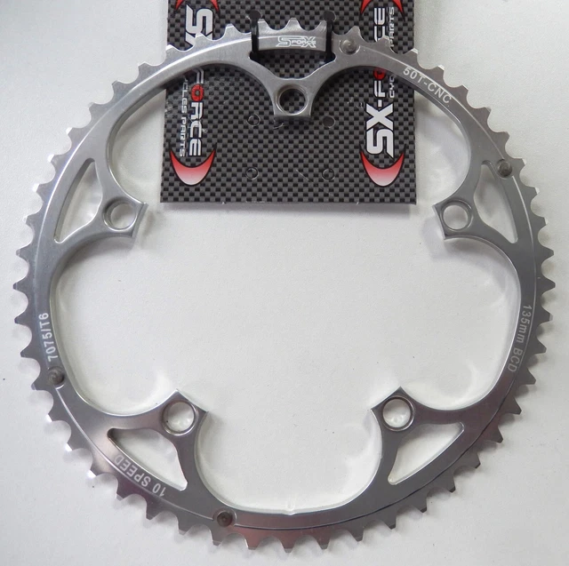 Plateau SX-FORCE aluminium 53 dents CNC 130 BCD 9