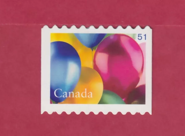 CANADA DIE CUT 2146iMNH FROM QUARTERLY PACK, BIRTHDAY - BALLOONS