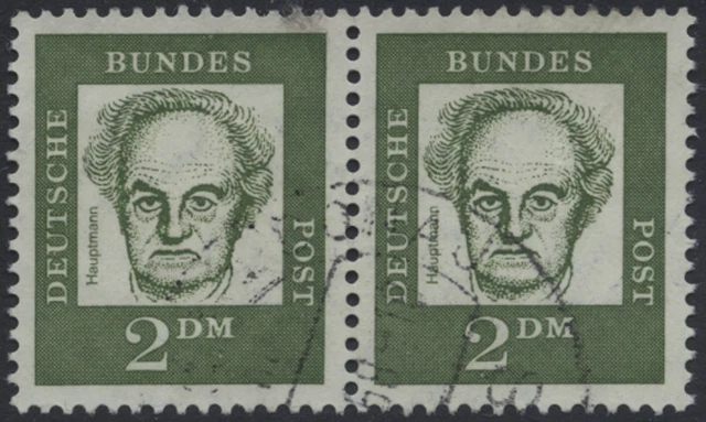 Bund 1961 "Bedeutende Deutsche" 2 DM waagerechtes Paar, MiNr 362y