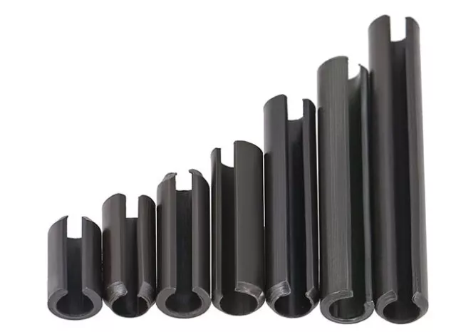Select Size Ø8 Ø10 Ø12mm Steel Split Spring Dowel Tension Roll Pins