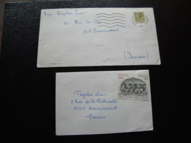 ITALIE - 2 enveloppes (cy62) italy