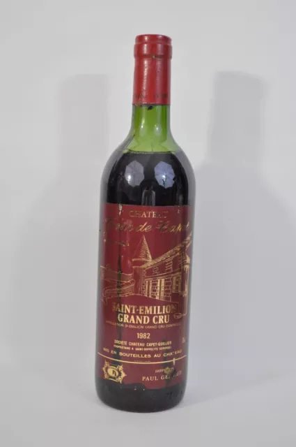 Vin - 1 Bouteille Château Tour De Capet - Saint Emilion Grand Cru - 1982