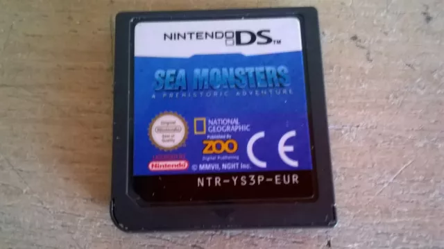 Sea Monsters : A Prehistoric Adventure - NINTENDO DS GAME / LITE DSi 3DS VGC CO