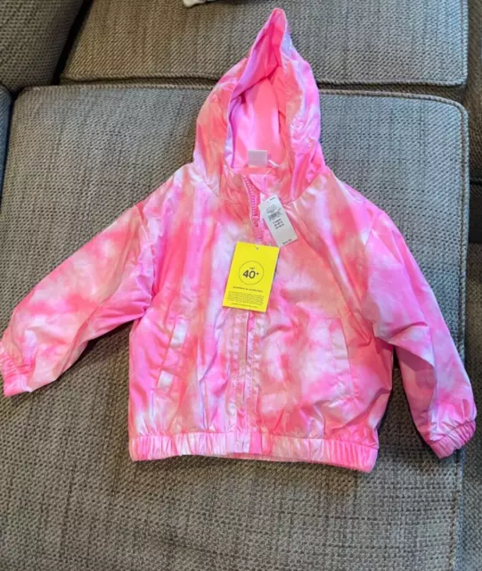 Baby Gap Toddler Girls Hoodie Windbreaker NWT Jacket size 3T Pink