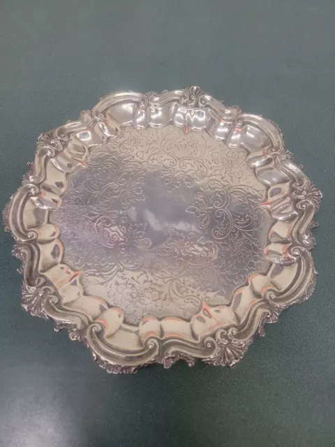 Vintage Chinese Export Silver & Cooper Plate With Stamps