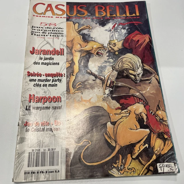 REVUE CASUS BELLI Nr 34 (Aout 1986) Special Scénarios + Poster ill. Flo. Magnin EUR 39,00 - FR