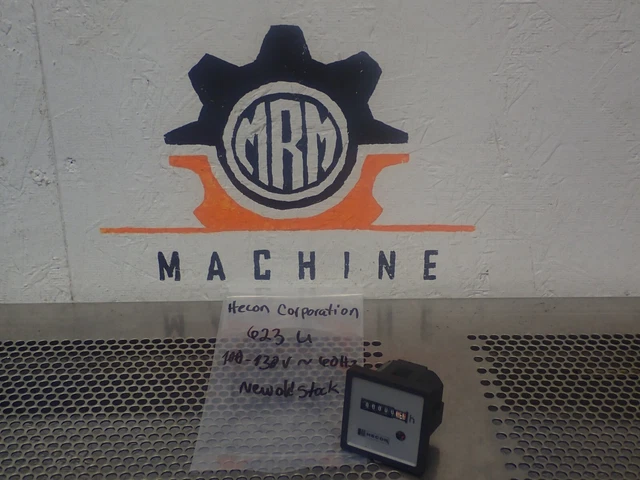 HECON Type 623U Hour Counter 100-130V 60Hz New Old Stock
