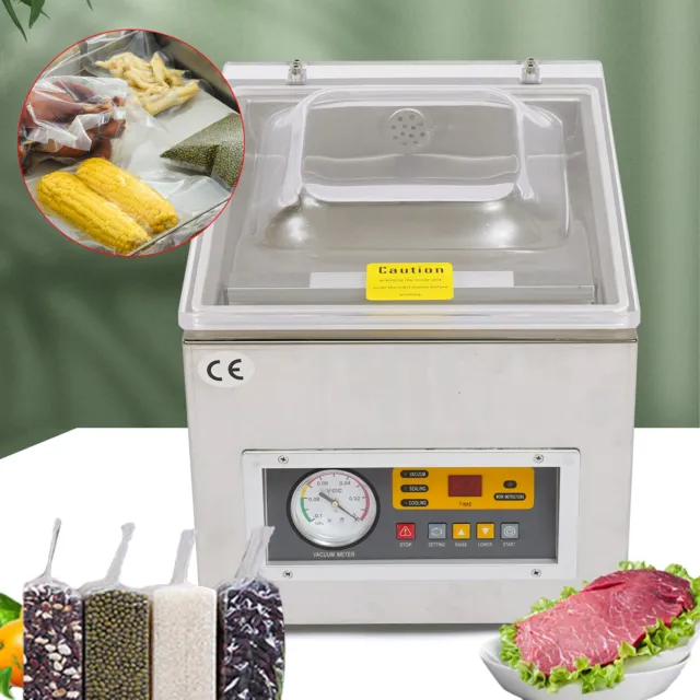 DZ-260C Commercial Table Top Chamber Vacuum Sealer Digital Food Sealing Machine