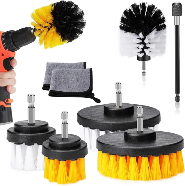 Set 8 Dischi Lucidanti Per Trapano - Spazzole Cotone Per Metall - Foto 6