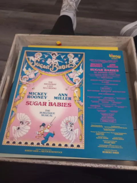 Sugar Babies Broadway Cast Recording Gatefold Vinyl Mickey Rooney Vg+