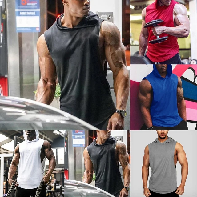 Felpa con cappuccio uomo bodybuilding uomo traspirante comoda M-3XL muscoli