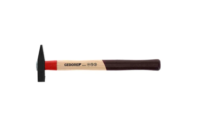 GEDORE Bleu Marteau Ordinaire Bande Rouge - Plus Avec Tige en Hickory, 100 G