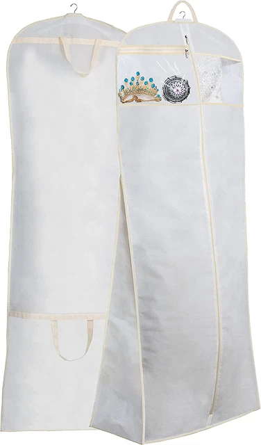 70 Bridal Wedding Gown Dress Garment Bag with Accessories Pouch Large Travel