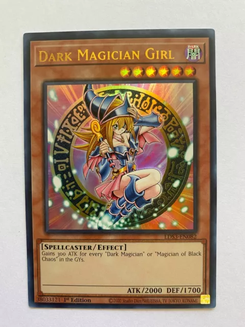 Yugioh Dark Magician Girl  LDS3-EN082  Ultra Rare 1st Edition NM