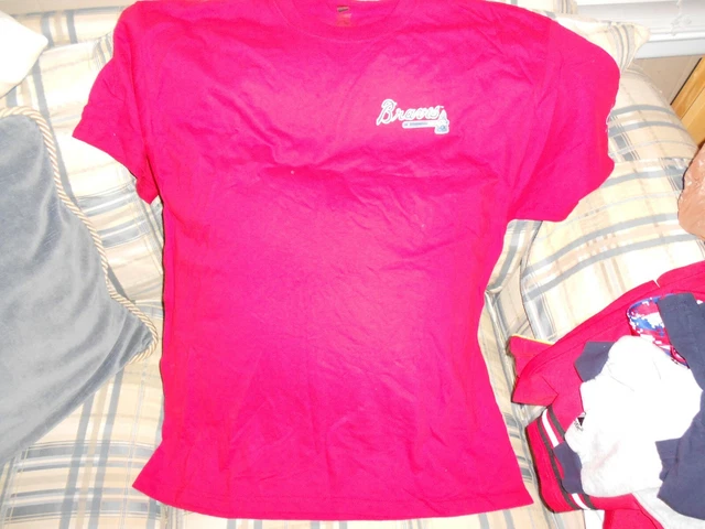 Atlanta Braves red crewshirt jersey  yuengling sz XL