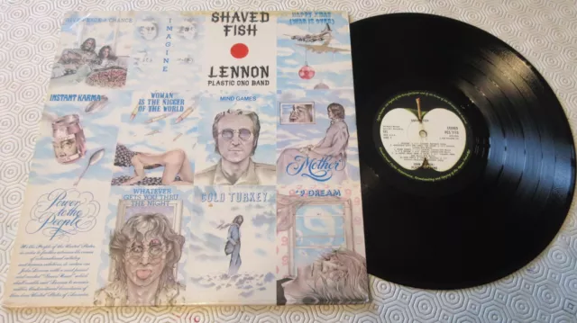 John Lennon Shaved Fish LP 1975 **VG+/EX+**LYRIC INNER*FREE POST**