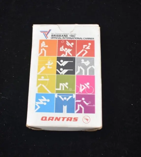 QANTAS Playing Cards - XII Commonwealth Games Brisbane 1982