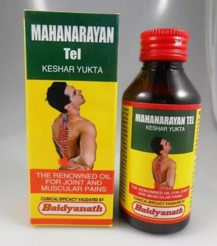 Baidyanath Mahanarayan Oil (100ml) For Joint Pain & Muscular Pain Free Shipping