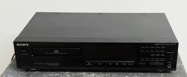 Sony CDP-211 CD Player Spieler Compact Disc Stereo Hifi schwarz