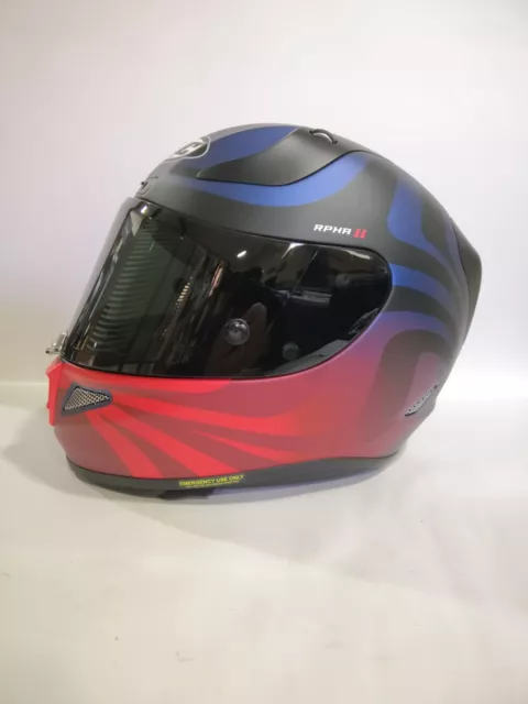 Casco Hjc Rpha11 Eldon Rosso Blu Mc21Sf Tg. Xs-S