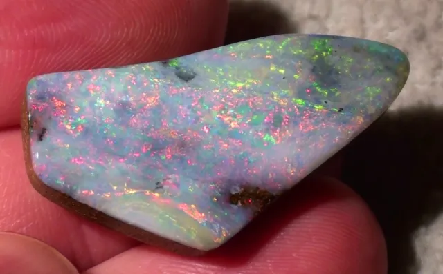 Sublime Multicolore Opale Boulder 46,7ct Haut Pierre Avec Video
