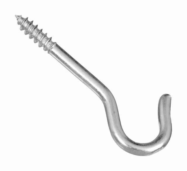 National Hardware  Zinc-Plated  Steel  2-1/16 in. L Ceiling Hook  25 lb. 6 pk