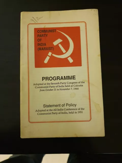 Comunista Festa Di India Opuscolo Vistosa Di Politica Adopted