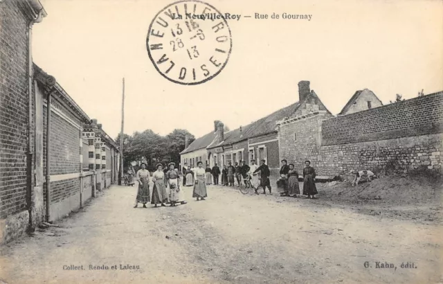 Cpa 60 La Neuville Roy Rue De Gournay