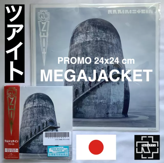 JAPAN PROMO 24X24cm MEGAJACKET+ CD WITH OBI STRIP & LYRICS INSERT RAMMSTEIN ZEIT