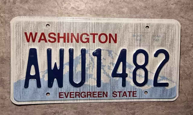 USA Nummernschild Kennzeichen License Plate Washington Evergreen State ##