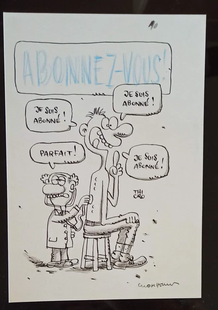 Dessin Original Inspecteur Spirou – Chris Denayer, Paru Dans Spirou Années 70, 1976