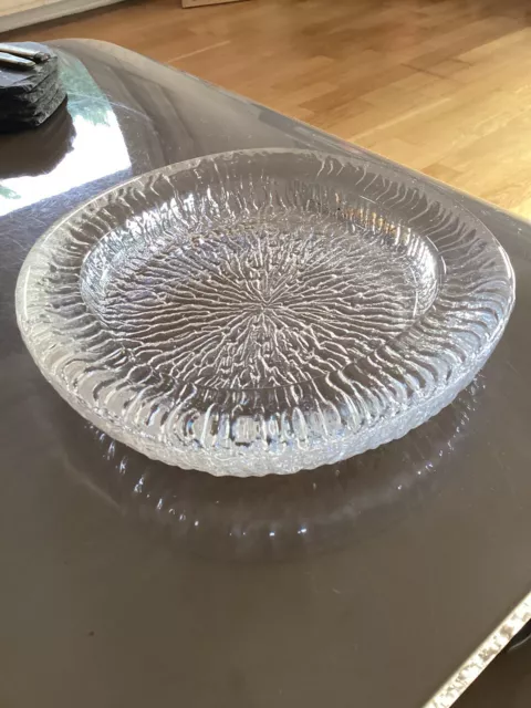 Vintage Scandianavian Pukeberg Art Glass Bowl Sweden