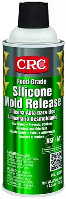 CRC Food Grade Silicone Mold Release 03301 - 11.5 Wt. Oz., Premium Grade Fluid