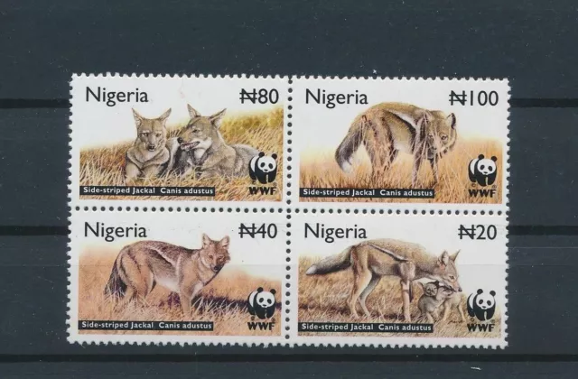 147. Nigeria 2003 Tampon Jackal, W. W. F. (FORMAT-1) . MNH