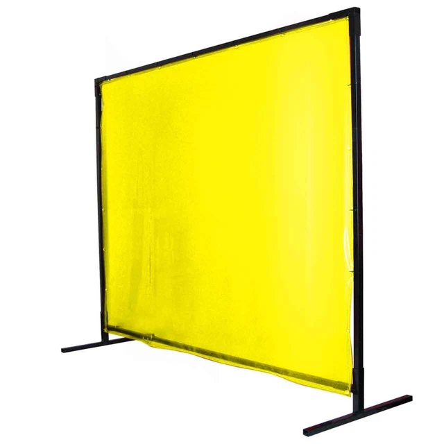 Black Stallion 6X8VSQF1-YEL 6x8 ft Yellow Welding Screen with Quickframe