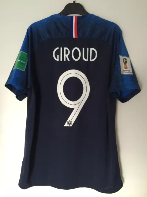 maillot équipe de France  Football 2018 - no porté - O. GIROUD - FFF - 1 étoile