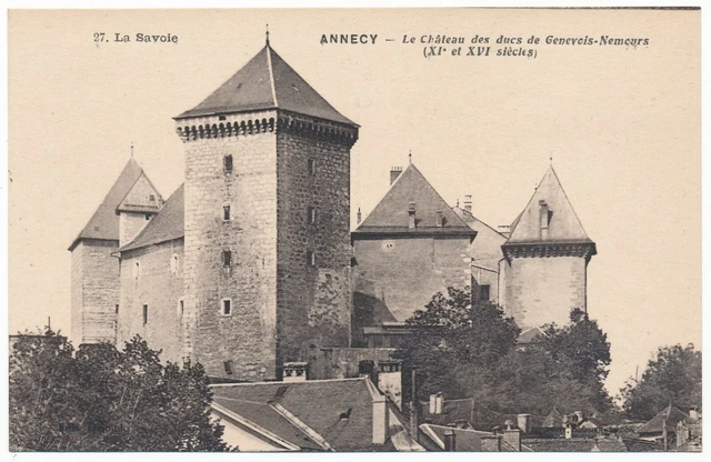 Annecy France Castle Le Château des Ducs de Genevois-Nemours Haute-Savoie CPA