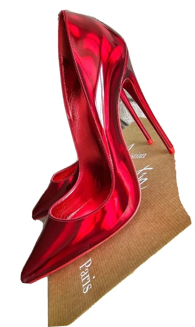 CHRISTIAN LOUBOUTIN SO Kate 120 Kid Leather heels in size Eu 37.5
