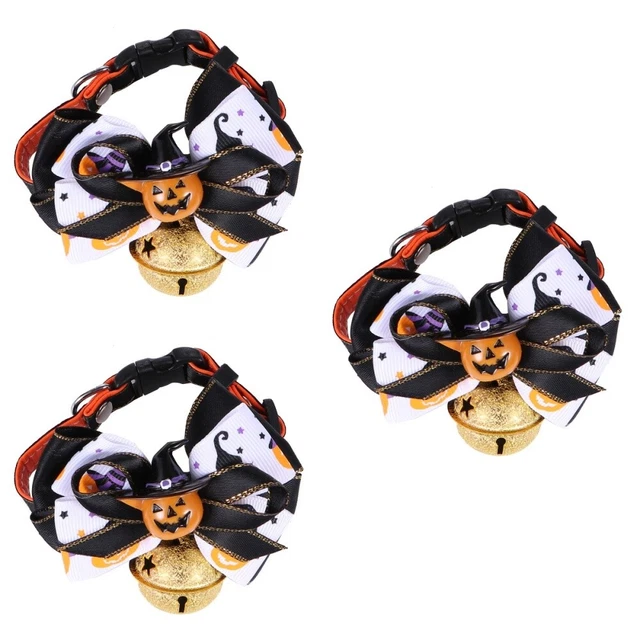 3x Hunde Kragen Halloween Hund Ausbildung Kragen Katze Bowtie Pet Liefert