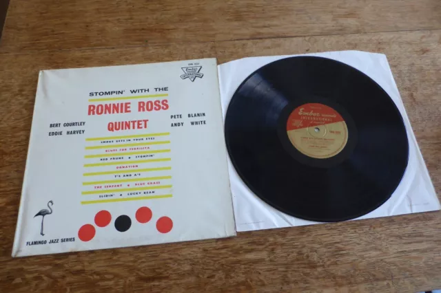 Stompin' With the Ronnie Ross Quintet UK 1961 Ember Flamingo EMB 3323 Jazz LP