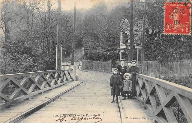 92.AM19210.Suresnes.N°100.Le pont de bois