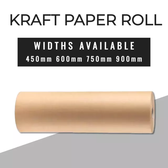 Kraft Paper Roll 80gsm Brown Packaging Width 450mm 600mm 750mm 900mm Length 235m