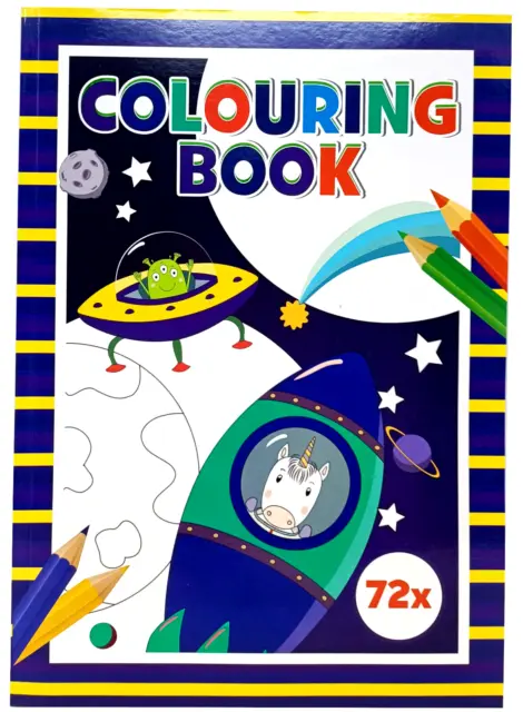 Kinder Malbuch Universum 72 Ausmal Bildern Malen Zeichnen bunt Farbe Welt-All