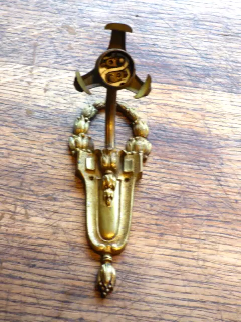 ancienne applique Lampe col de cygne bronze style empire vintage collection